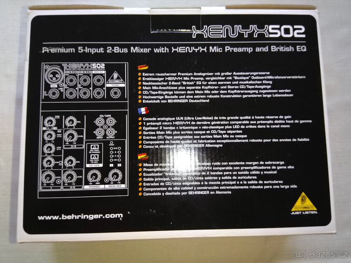 Prodám Behringer XENYX 502 - 3