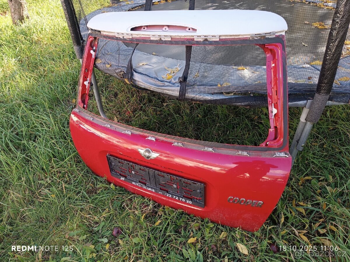 Víko kufru Mini Cooper S R53 i R50 chili red - 3