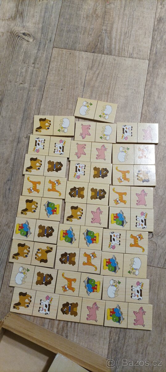 Dřevěné dětské domino - 3