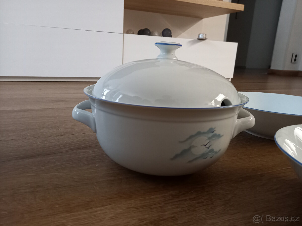 starožitný set MZ Czechoslovakia - polévkový - 3