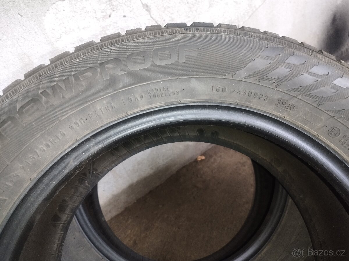 215/60r16 XL - 3