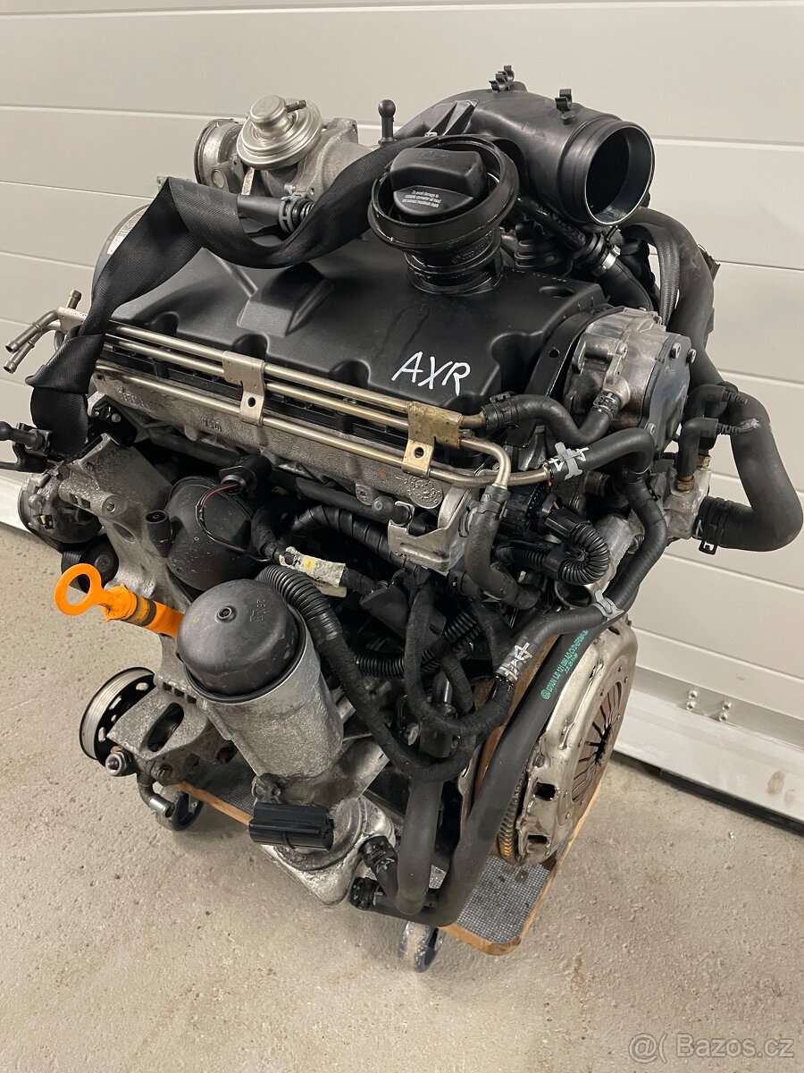 Kompletní nastrojený motor 1,9tdi 74kw AXR - 3