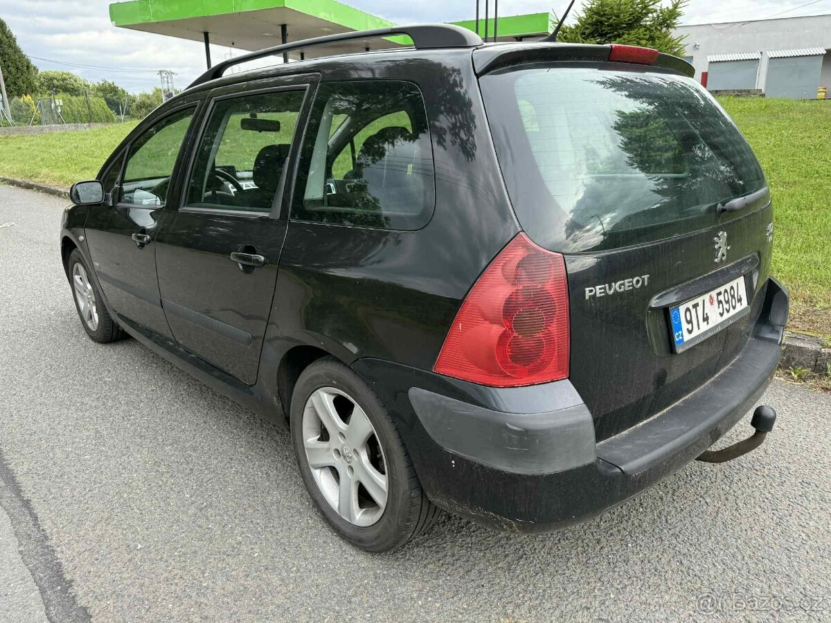 Peugeot 307 r.v. 2004 2.0HDi 66kw klima tažné - 3