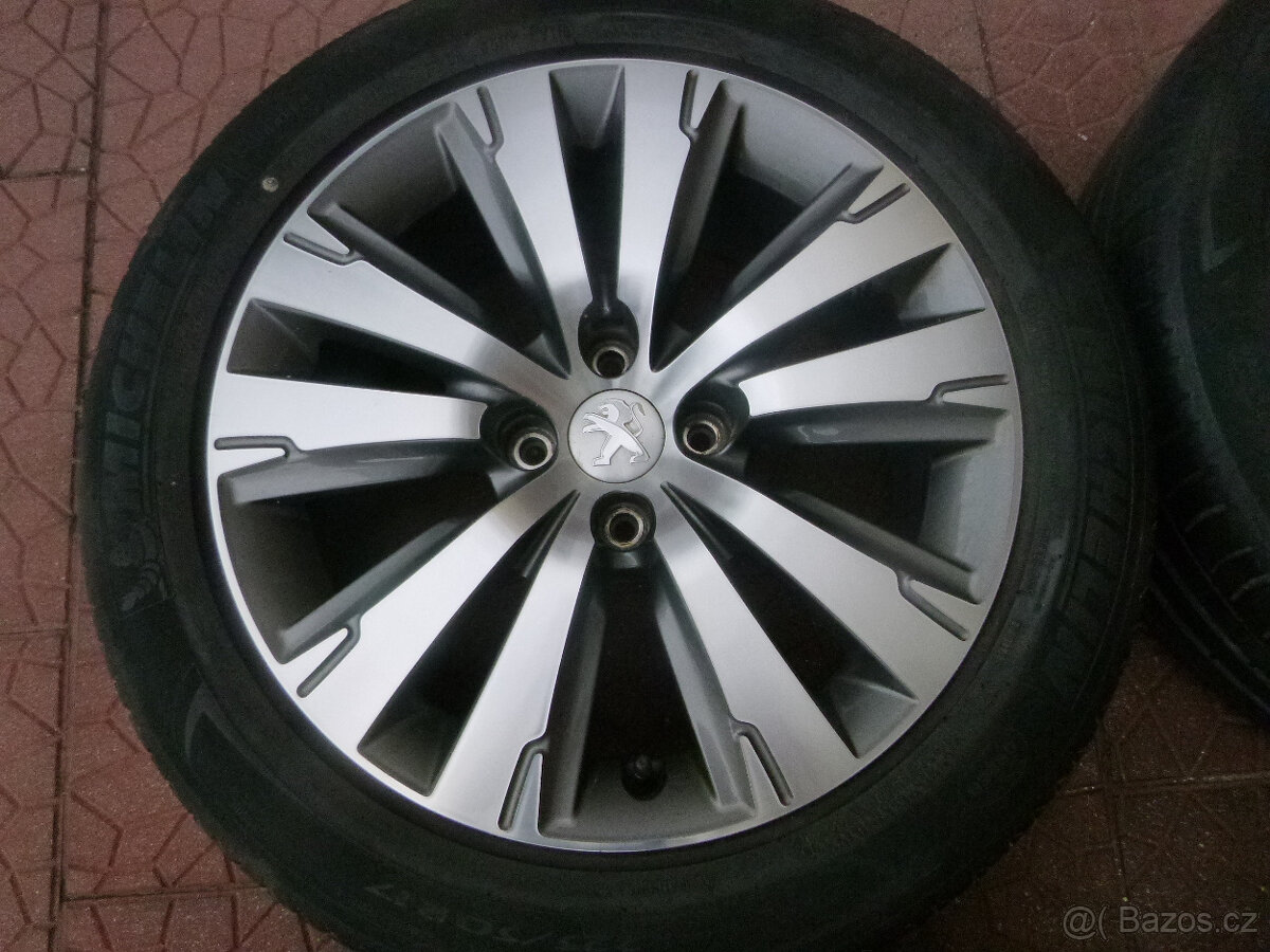 Letní alu sada originál Peugeot 3008 4x108 7,5Jx17 ET29 TPMS - 3