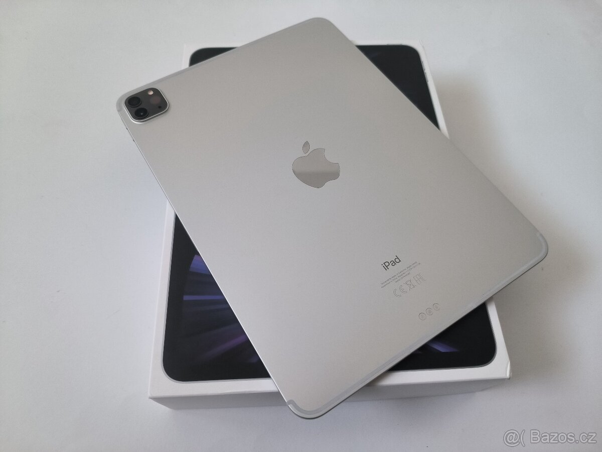 apple ipad PRO 11 M1 128gb Silver Cellular / 3. Generácia - 3