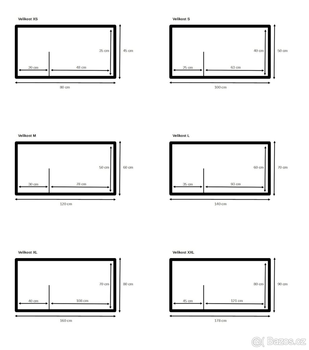 Psí bouda s přepážkou (PALUBKY/OSB), 6 velikostí (24variant) - 3