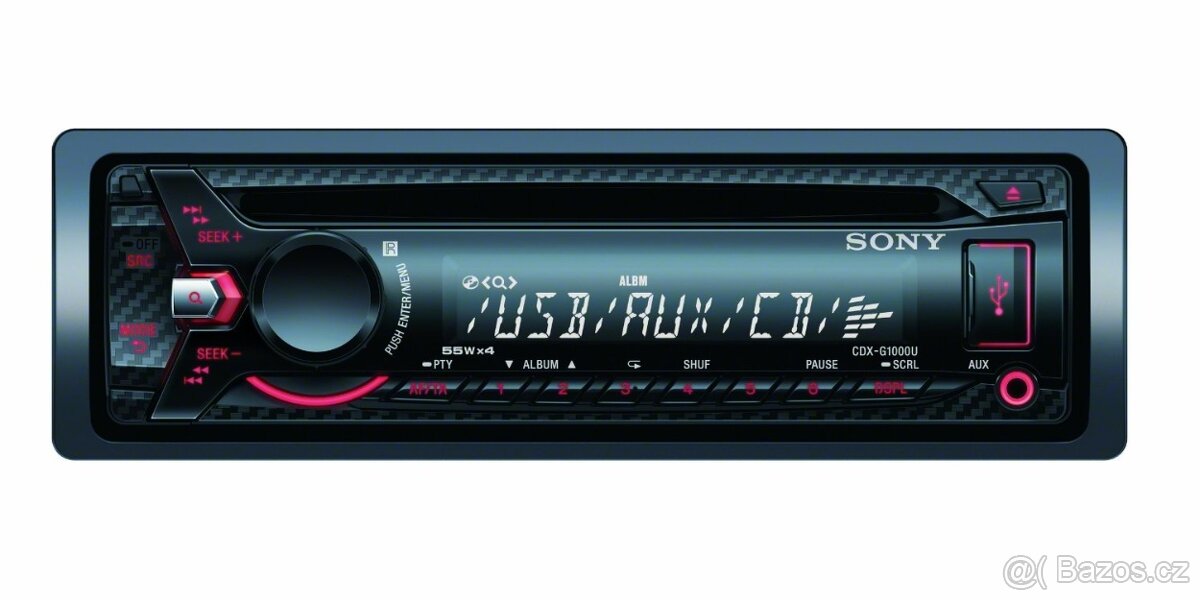 SONY CDX-G1000U , USB , MP3 , AUX.... , 55 X 4 Watt - 3