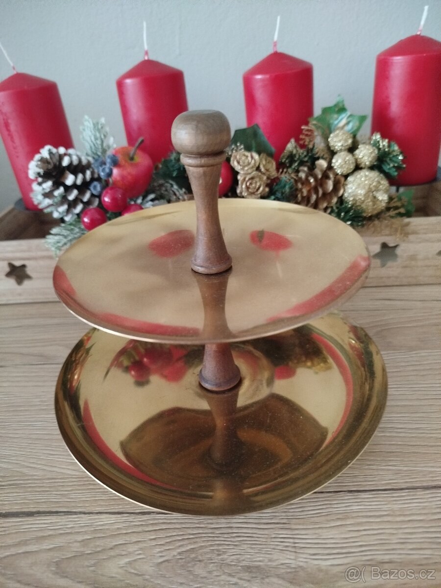 Mosazný etažér - 3