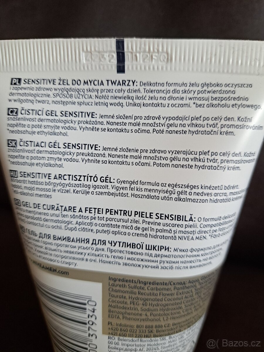 NIVEA Men Čisticí gel Sensitive - 3