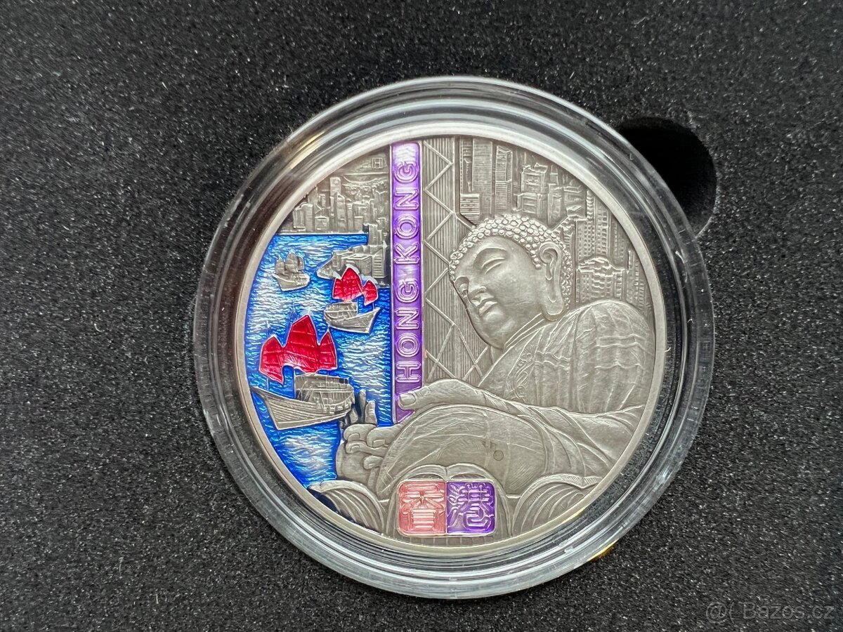 Stříbrná mince Cesta kolem světa - Hongkong stand - 3