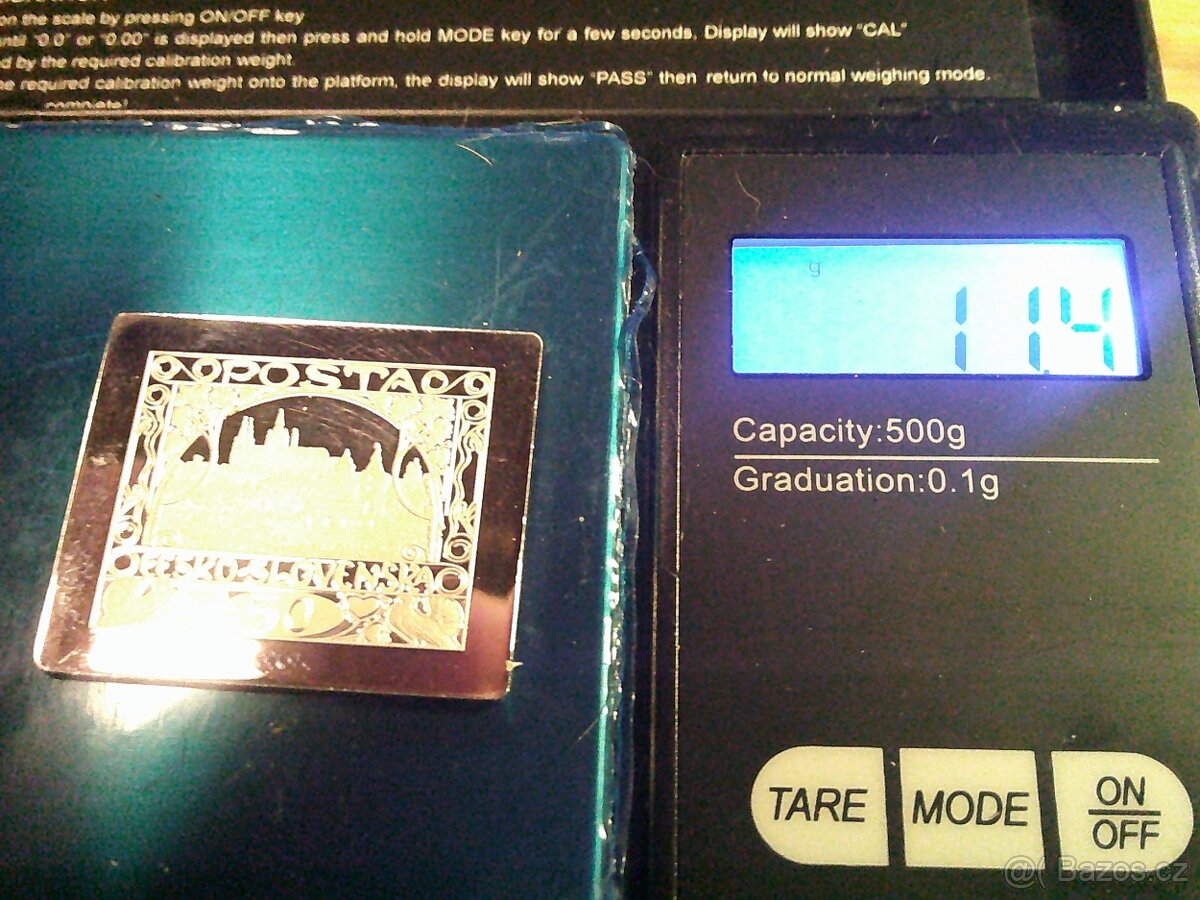 Stříbrná cihlička - Vyšehrad - 999/1000 - ryzí stříbro - 3