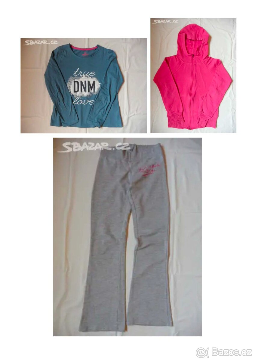 Jarní balíček vel. 146 - trička, mikiny, tepláky, bundičky.. - 3