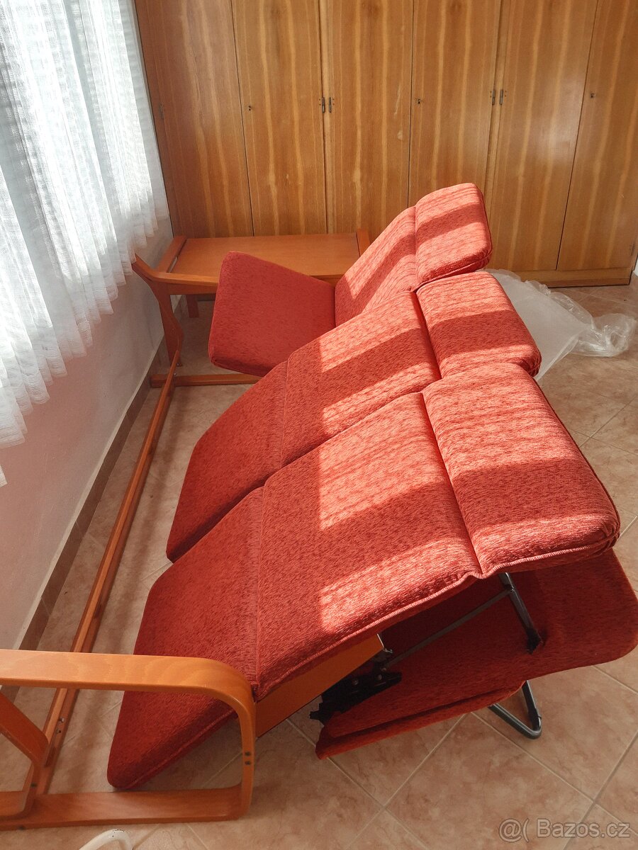 Sedací souprava Jech Pluto (rozkládací) a konferenční stolek - 3