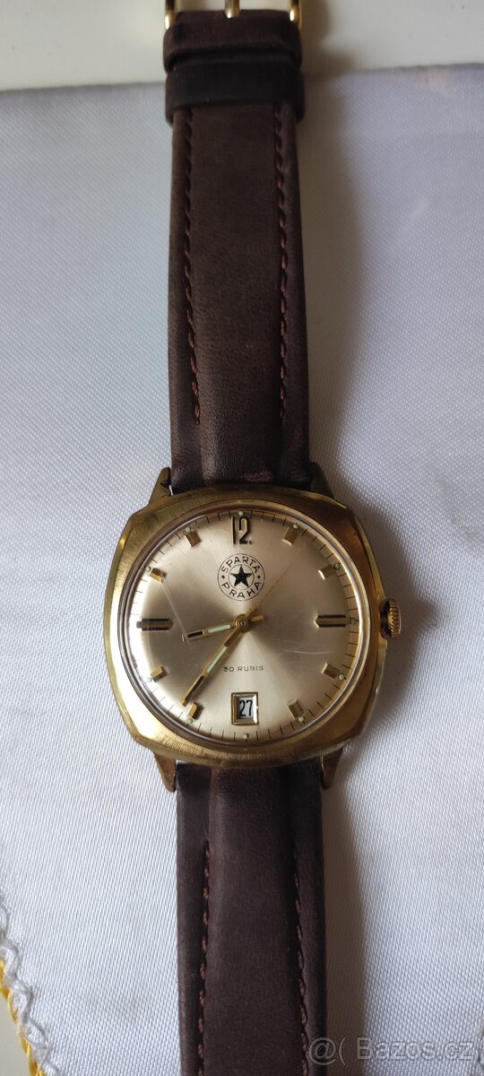 Náramkové hodinky Sparta Praha-SLEVNĚNO - 3