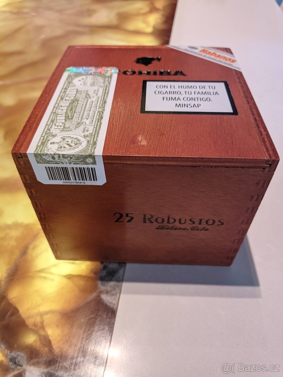 Prodám originální Cohiba Robustos – krabice 25 ks - 3