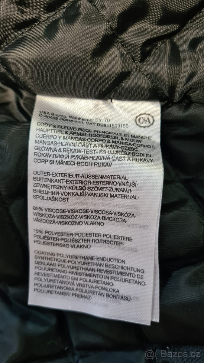 Motorkářká kožená bunda dětská vel. 134 - 3