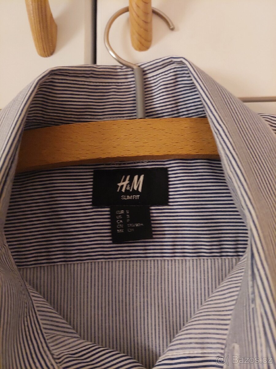 Košile pánská S H&M pruhovaná - 3