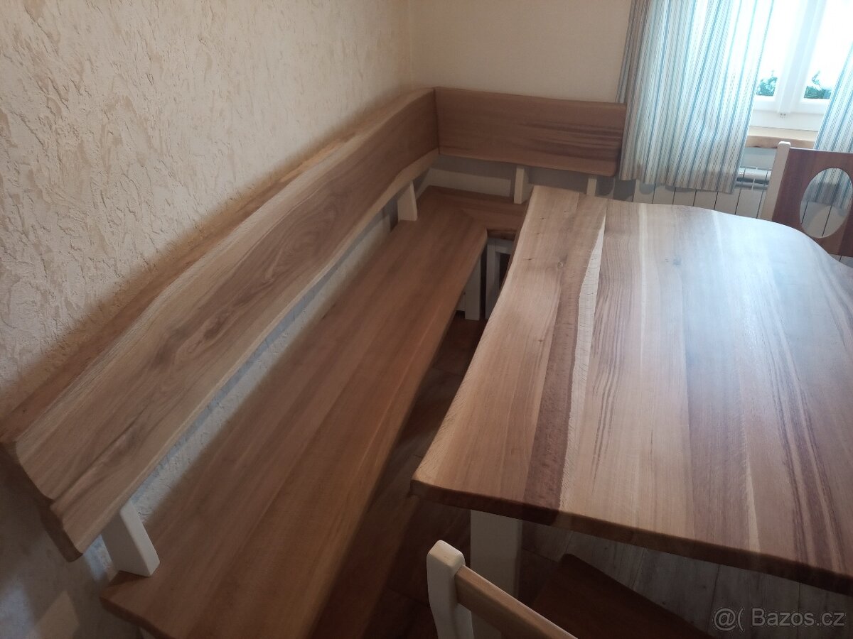 Rohová lavice plus kuchyň židle - 3