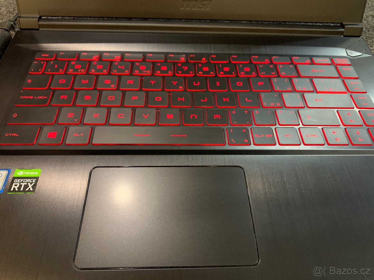 Notebook herní MŠI GF65 thin rtx 2060 - 3