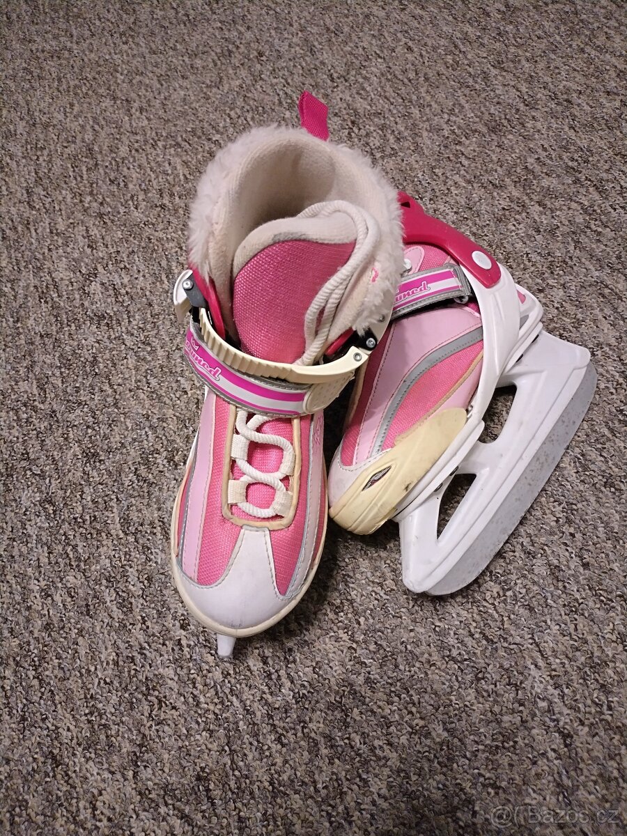 Zimní dívčí brusle na led vel. 32-35 - 3