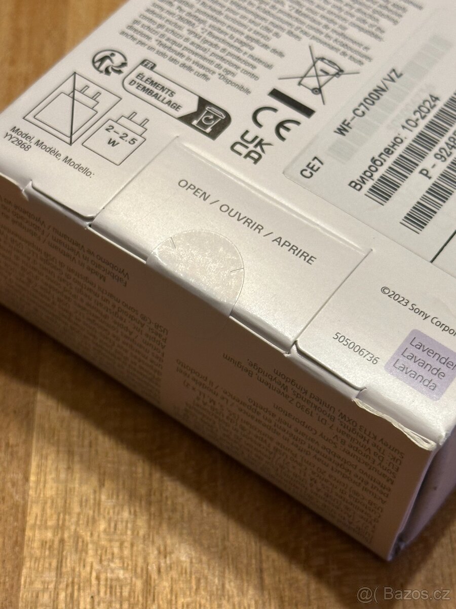 Nová bezdrátová Bluetooth sluchátka Sony WF-C700N Lavender - 3