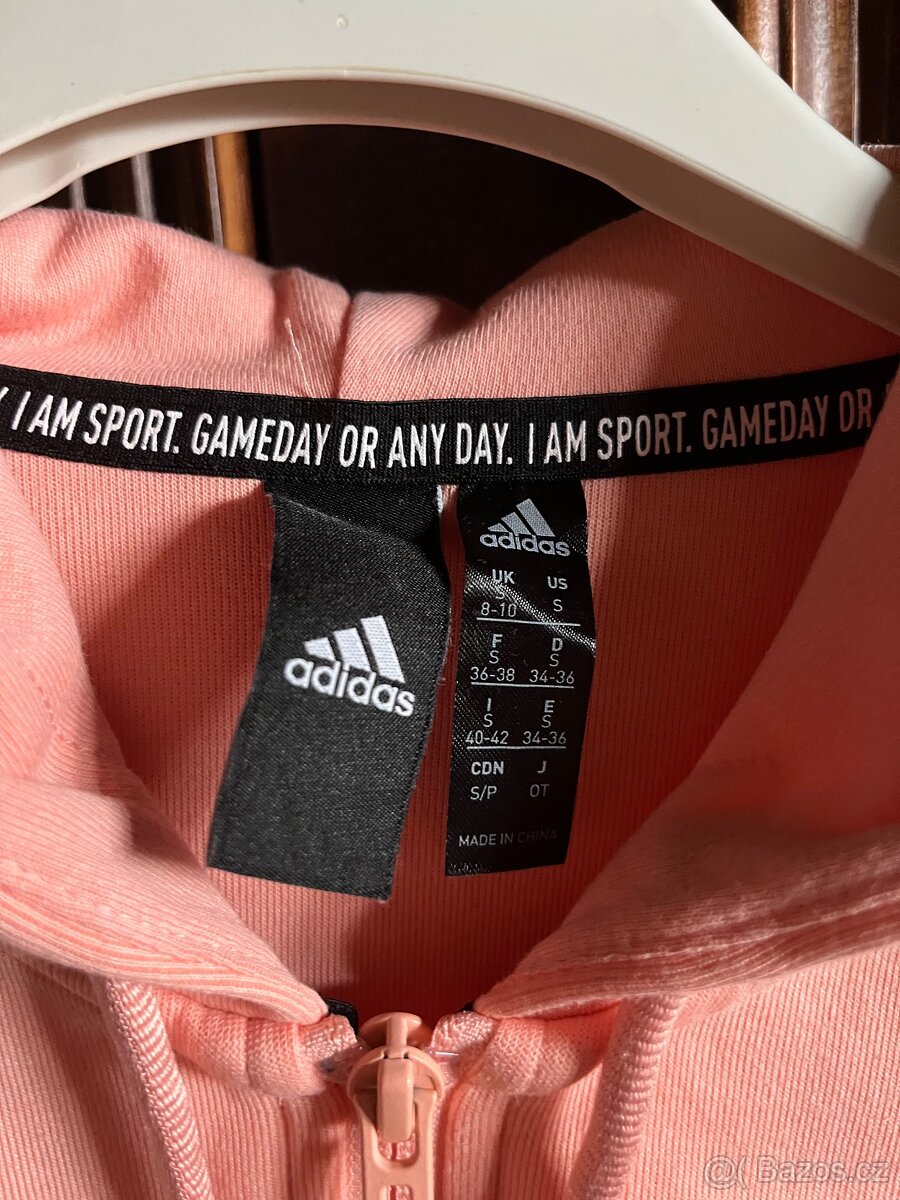 Nová dámská mikina Adidas na zip, s kapucí, vel S - 3
