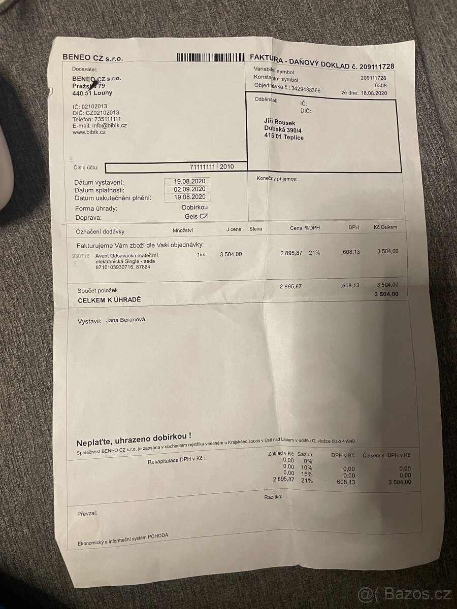 Elektrická odsávačka Philips Avent SCF 395 - 3