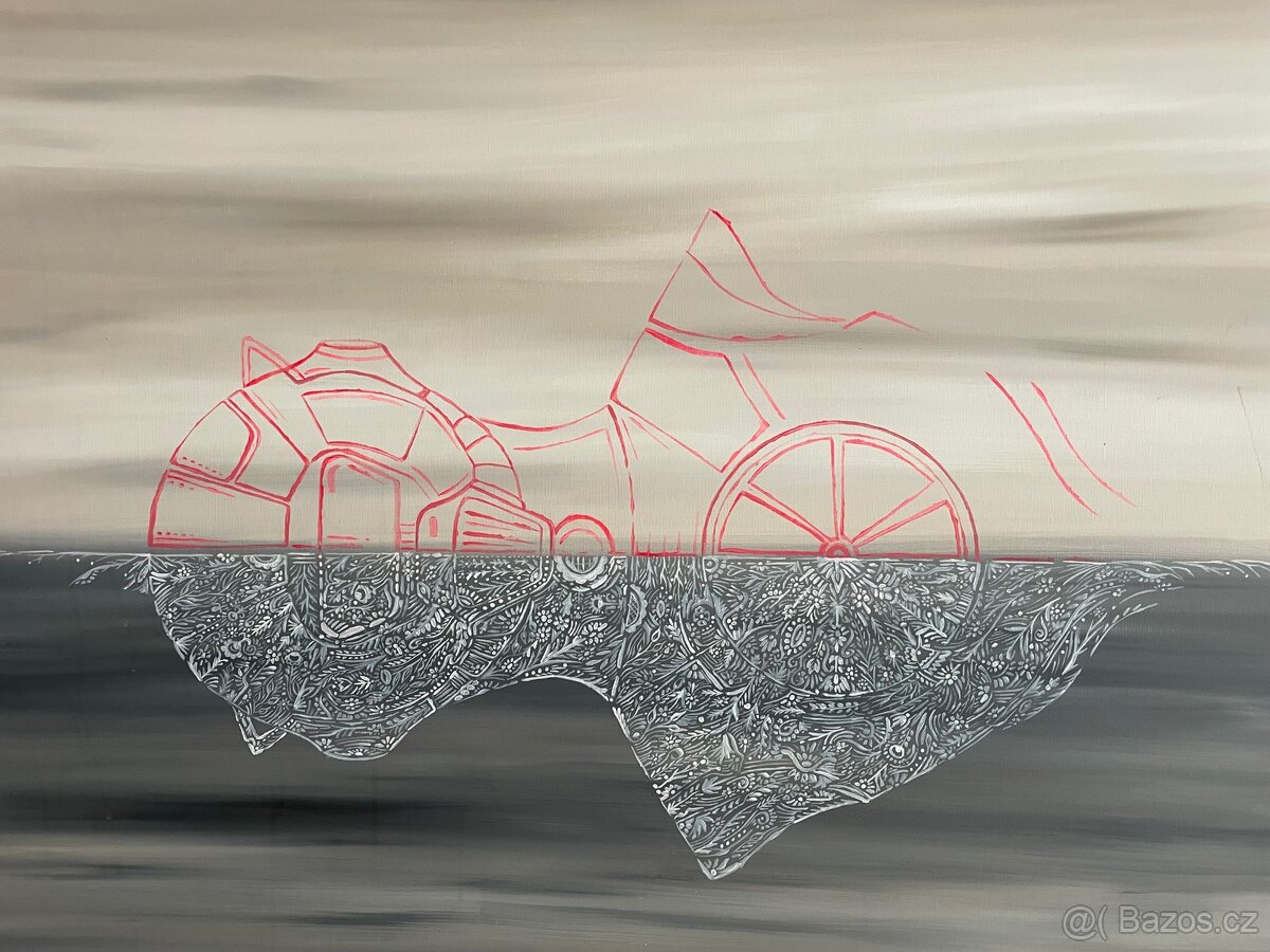 Obraz Potopený robot (100 x 100) - 3