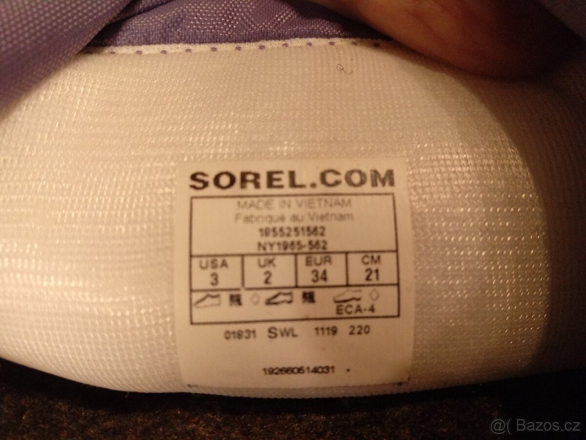 Dětské sněhule sorel Flurry vel. EUR 34 - 3