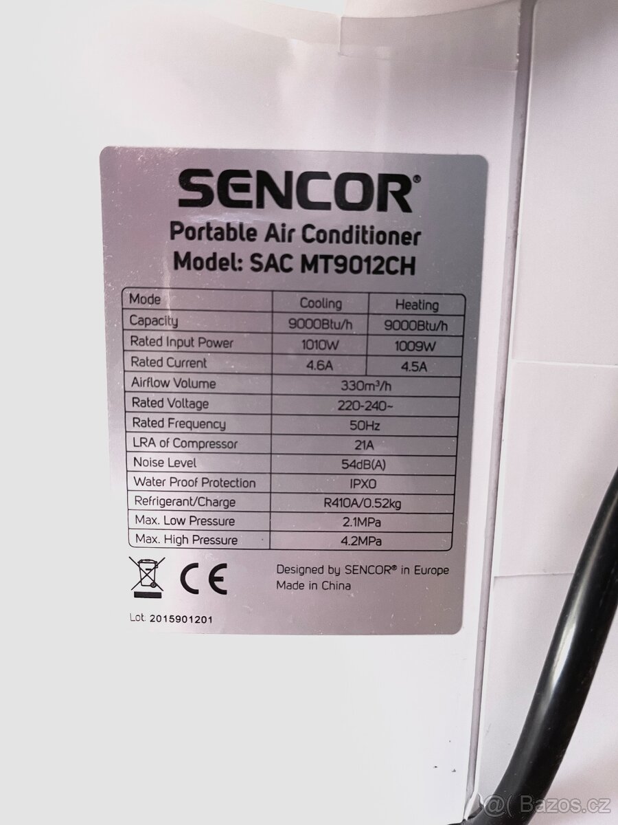 Mobilní klimatizace Sencor - 3