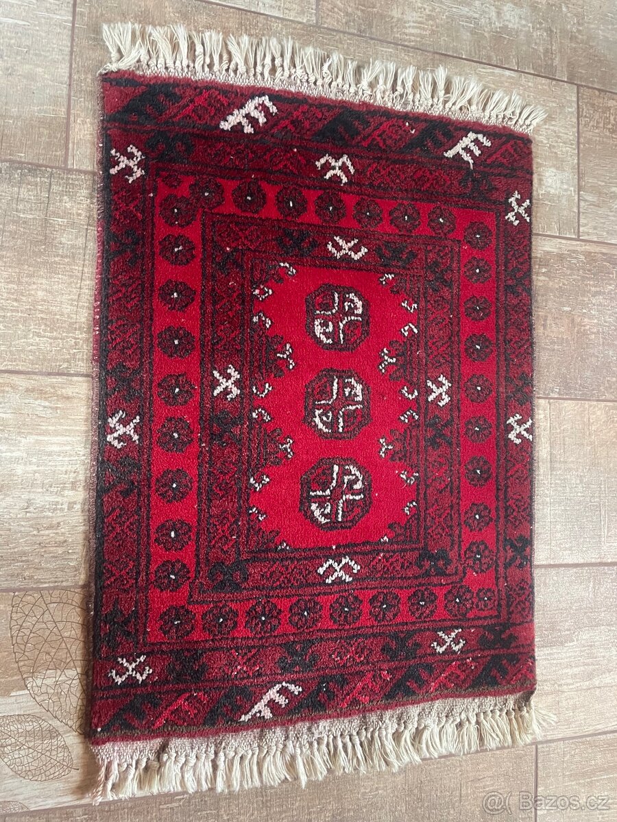 Perský vlněný kobereček 70x52 - 3