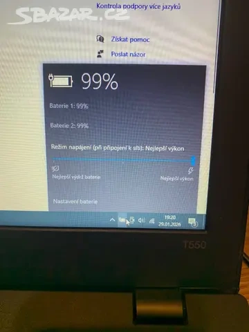 Notebook Lenovo ThinkPad T550 + dokovací stanice - 3