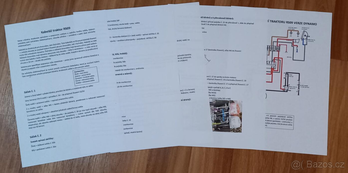 kabeláž traktor Fortschritt RS09 - 3