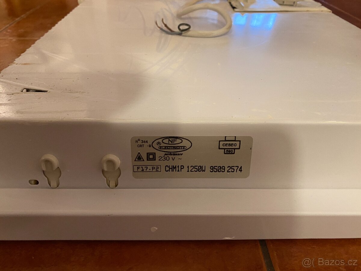 Přímotop ECOFLEX FP o výkonu 1250 W, rozměr 51,5x45x8 cm - 3