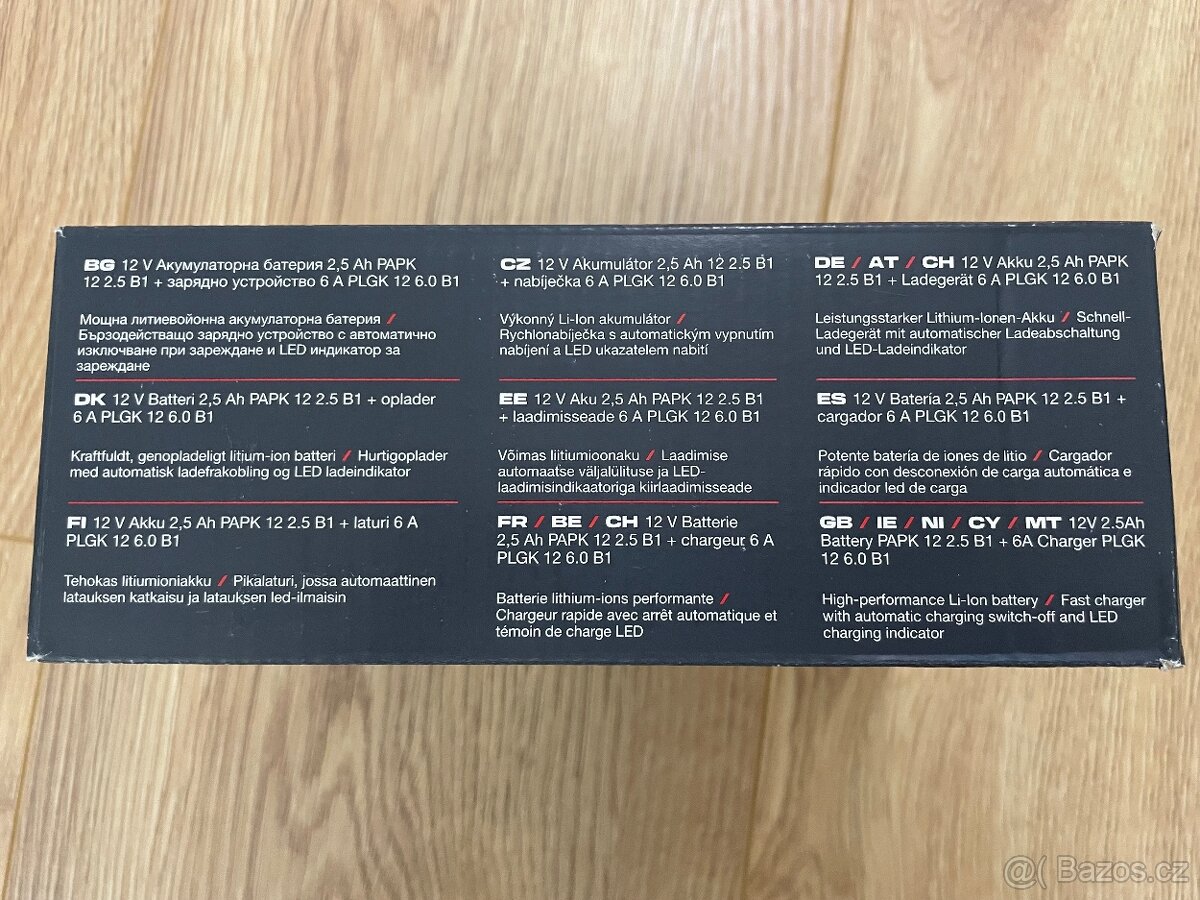 Parkside - 2,5 Ah PAPK 12 2.5 B1 + rychlonabíječka PLGK 12 - 3