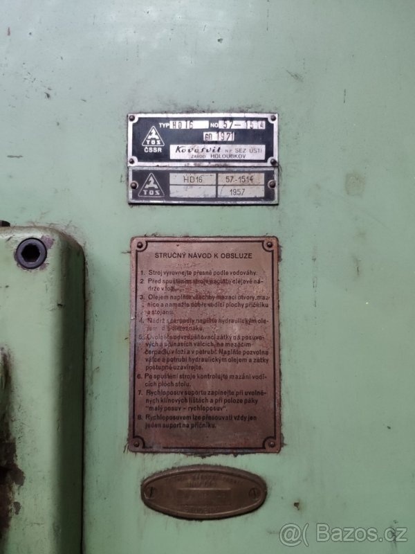 Hoblovka Kovosvit HD16 - rok 1957 - 3