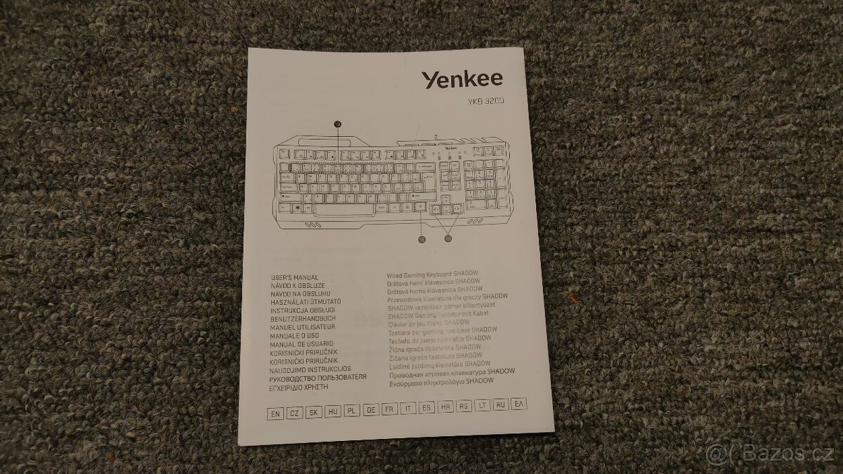 Klávesnice Yenkee Shadow ykb 3200 - 3