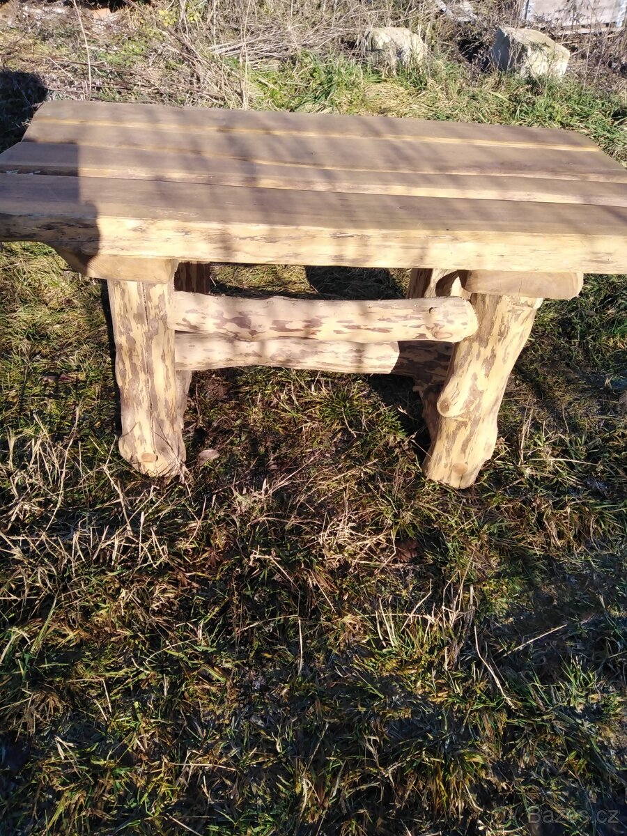 Rustikální dubový stůl - 3