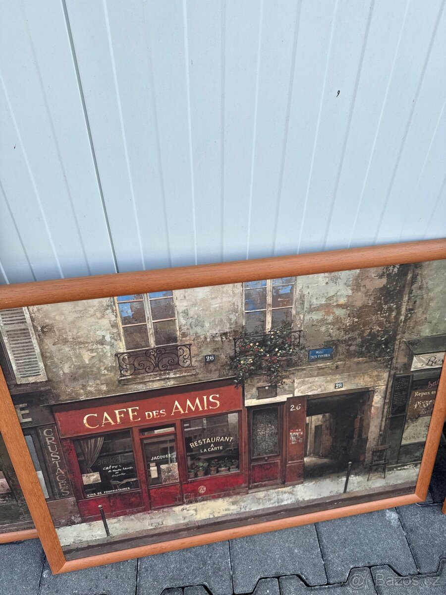 Sada 3 obrazů – „Paříž / café styl“ - 3