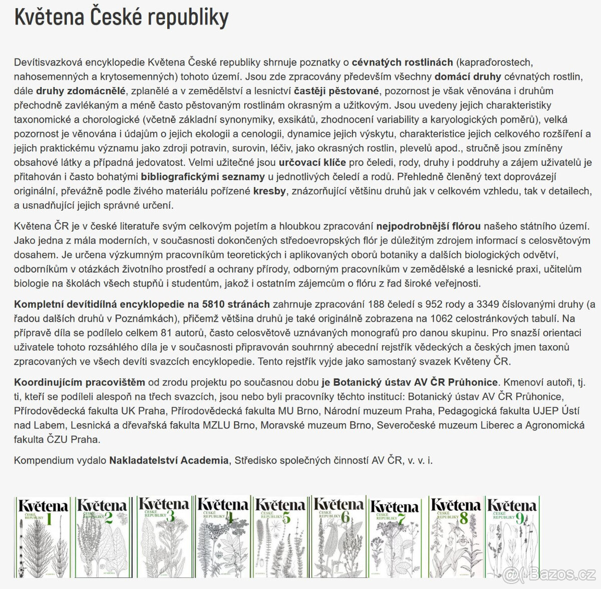 Květena ČR 1 - 9 - 3