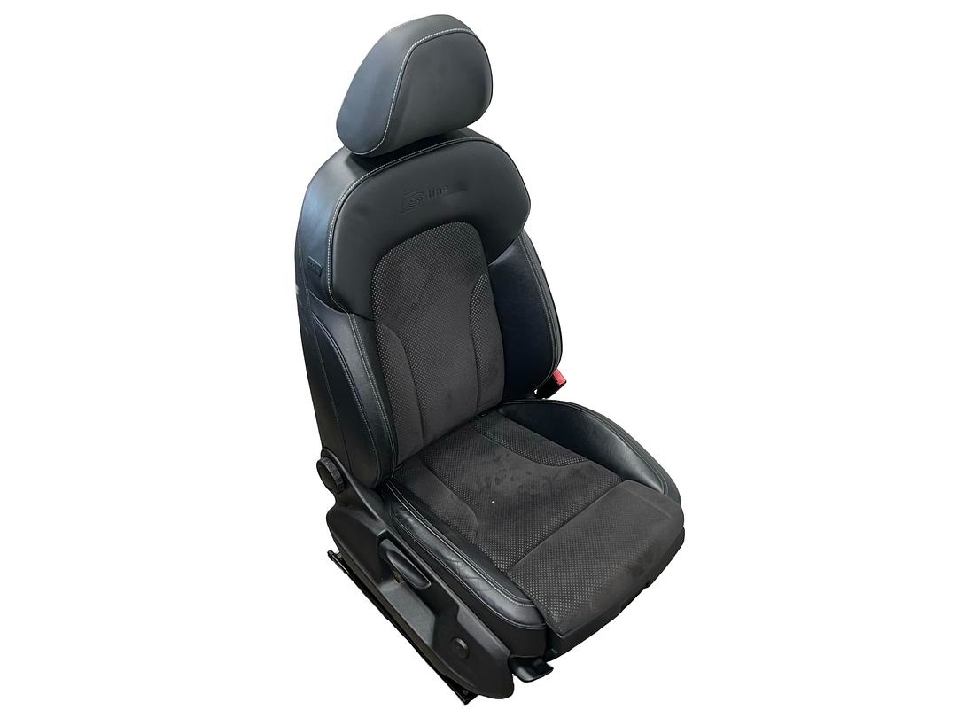 S-Line sedačky černá kůže šedá alcantara Audi Q5 8R 2010 - 3