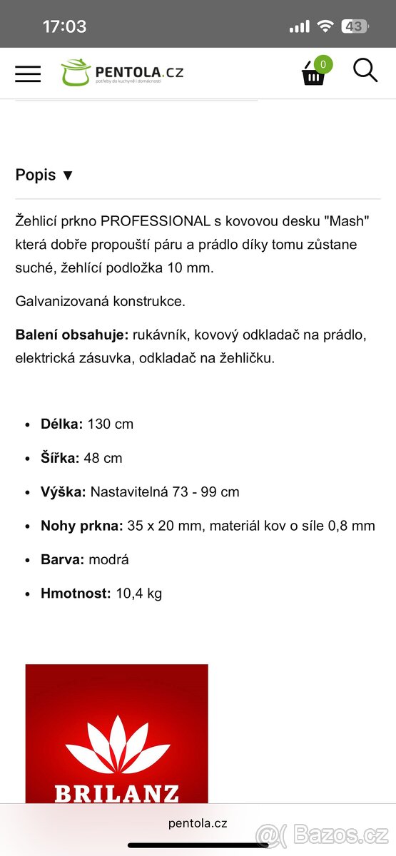 Profi žehlící prkno - 3