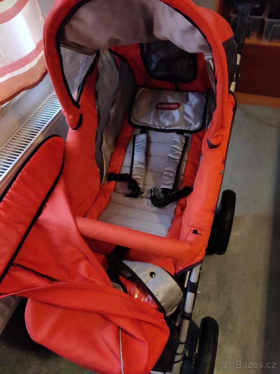 Kočárek Patron sporťák - červený - 3