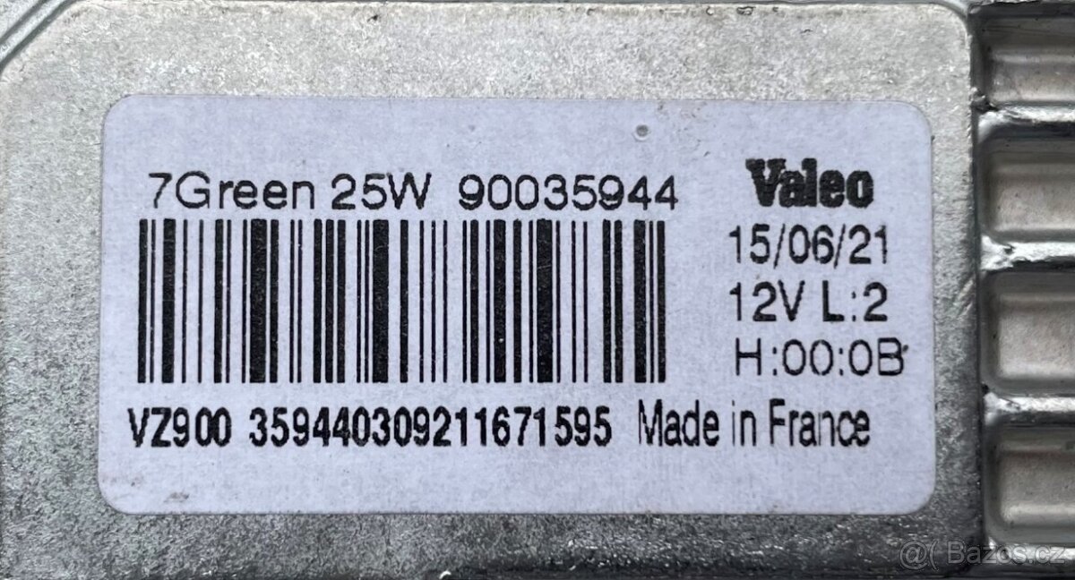 Řídící jednotka Valeo 7Green Xenon D8S 25W, - 3