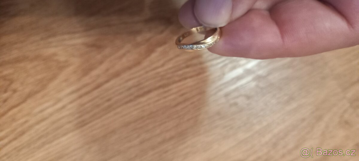 Zlatý prsten 14karát. - 3