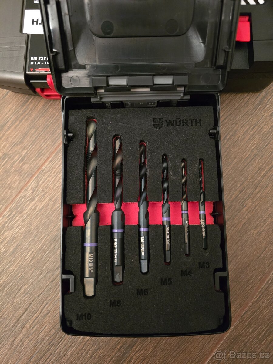 Wurth sadá vrtákov a závitniky nové - 3