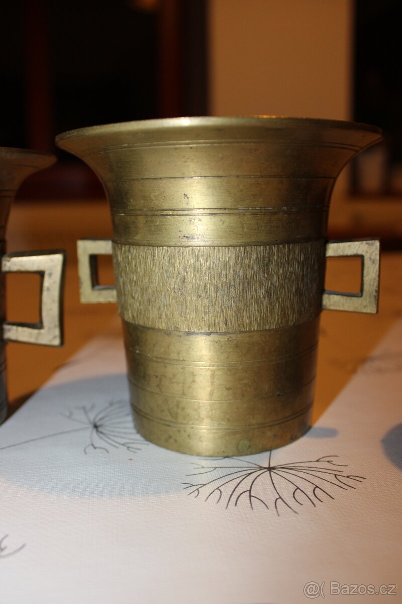 3 X MOSAZNÝ HMOŽDÍŘ - 3