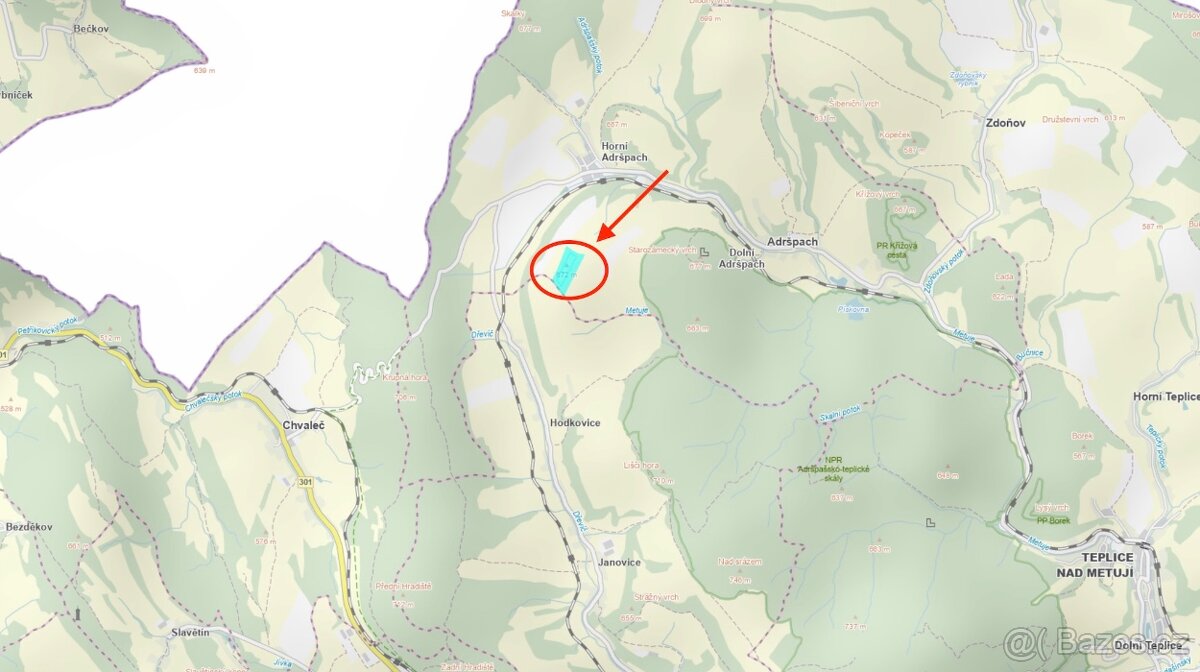 Prodej louky v Adršpachu - 3