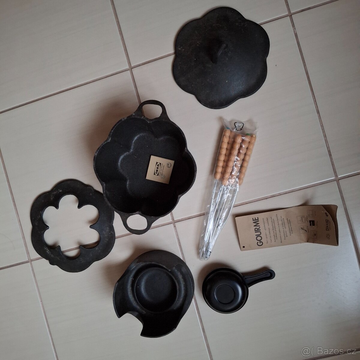 Nová litinová sada na fondue - 3