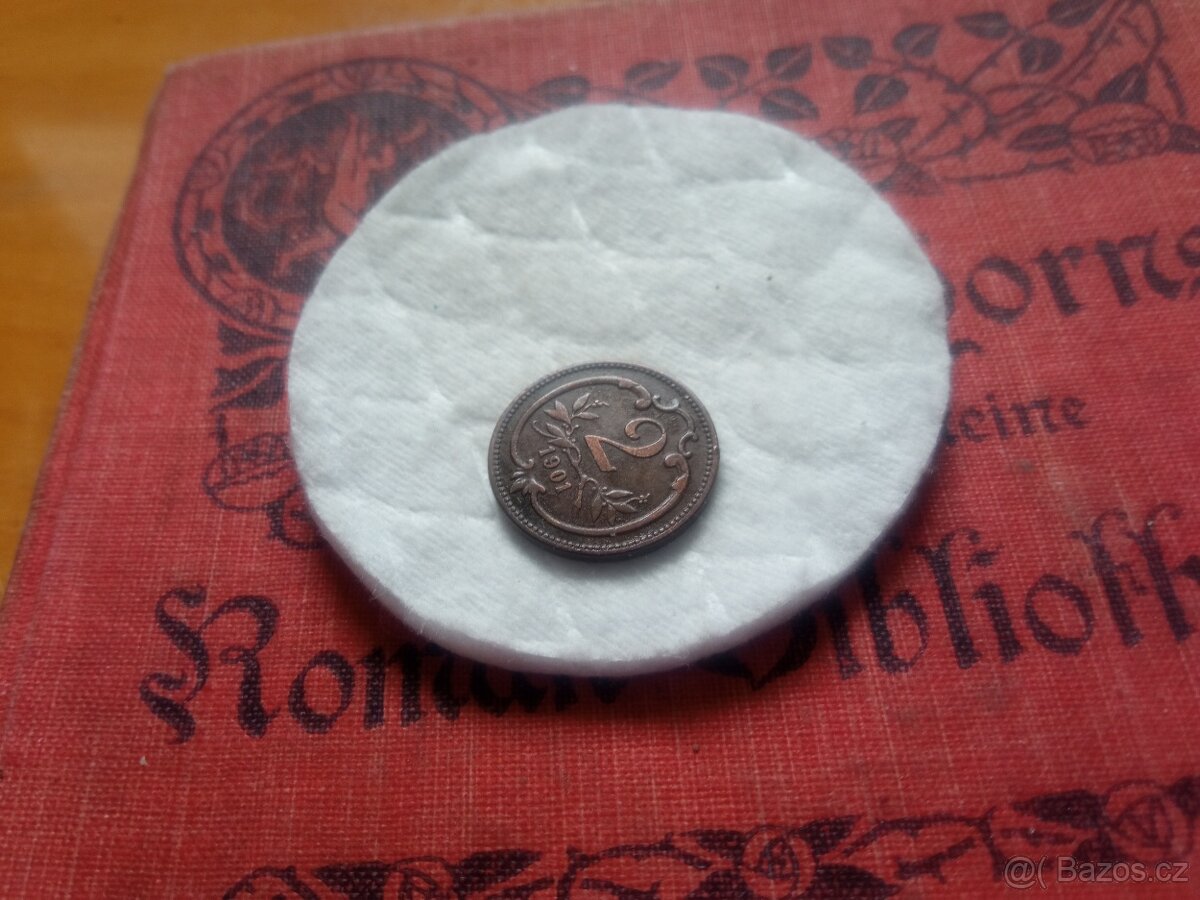 VZÁCNÝ 2 HELLER 1901 FR.JOSEF - 3